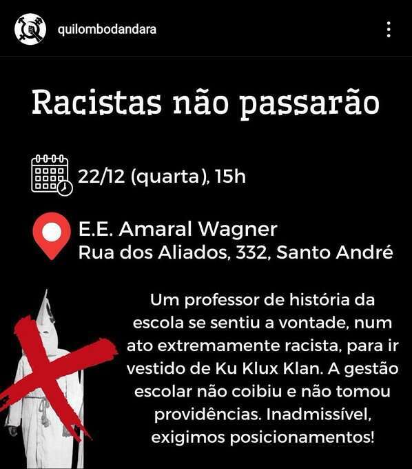 Professor Usa Roupas Do Grupo Supremacista Branco Ku Klux Klan Em ...