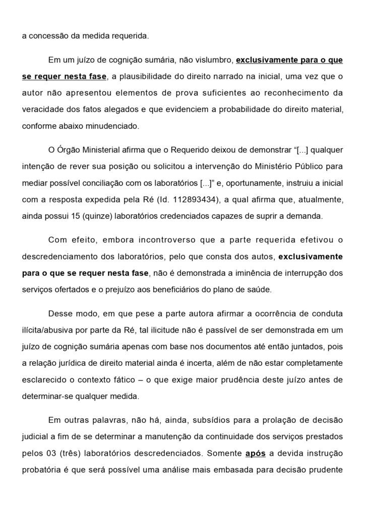 Nota da Unimed Belém sobre irregularidades em descredenciamento de laboratórios. Imagem reprodução.