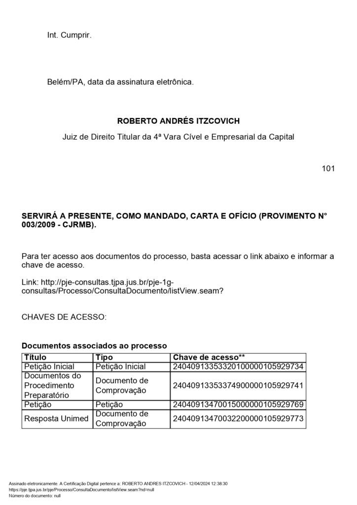 Nota da Unimed Belém sobre irregularidades em descredenciamento de laboratórios. Imagem reprodução.