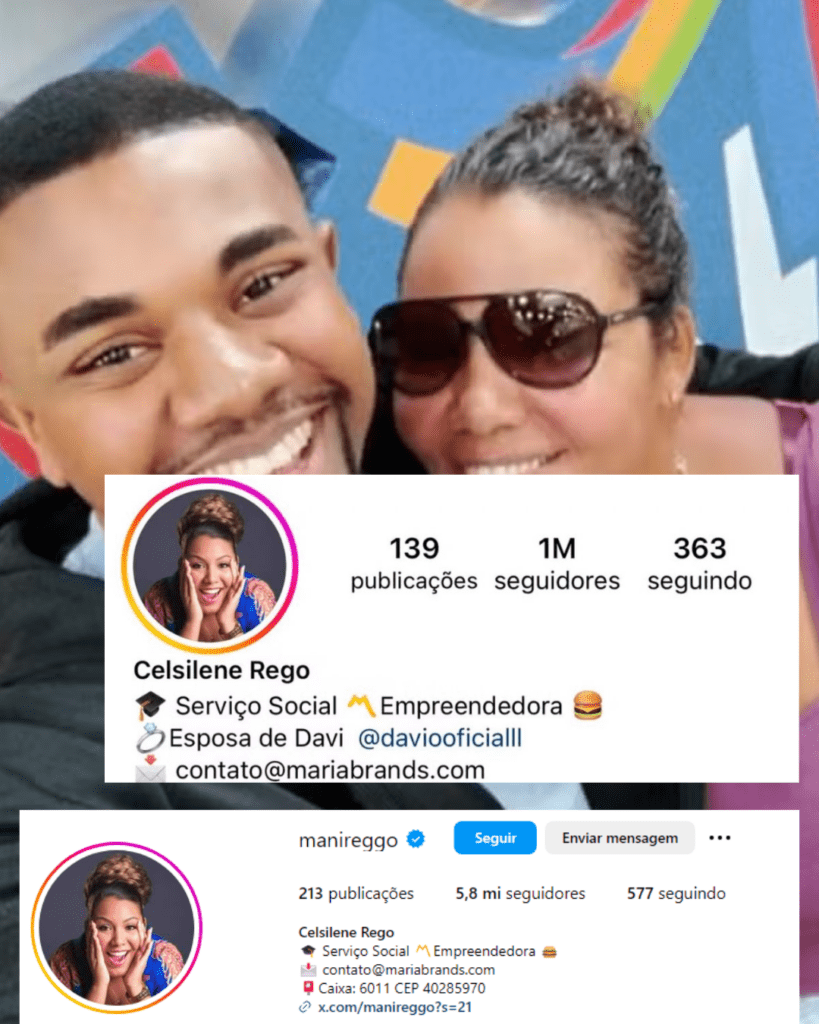 No último sábado, 20, Mani deixou de seguir Davi nas redes sociais além de retirar o título de "esposa do Davi" das redes sociais.