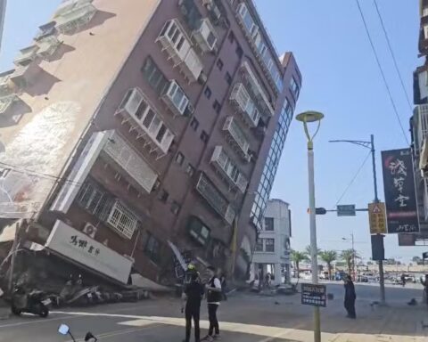 Terremoto em Taiwan causa destruição