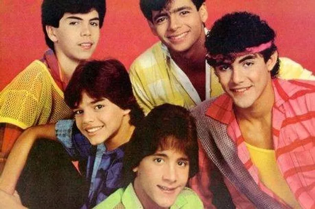 Roy Rosselló, Robby Rosa, Charlie Massó, Ray Reyes e Ricky Martin formavam o Menudo no ano de 1984. O grupo foi sucesso mundial.  