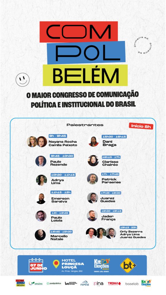 Congresso de comunicação em Belém oferece 50% de desconto para seguidores do BT. Imagem: Divulgação