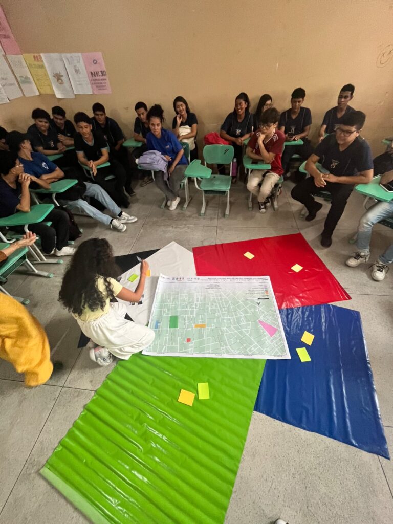 Projeto de restauro da Basílica de Nazaré promove ação com alunos do ensino médio. Imagem: Reprodução