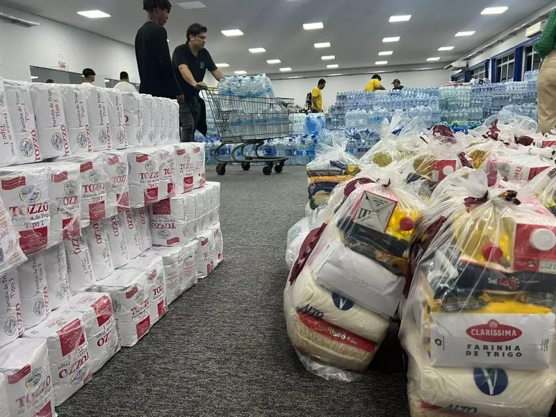 Doações serão enviados para moradores afetados pela chuva no Rio Grande do Sul — Foto: reprodução/ web
