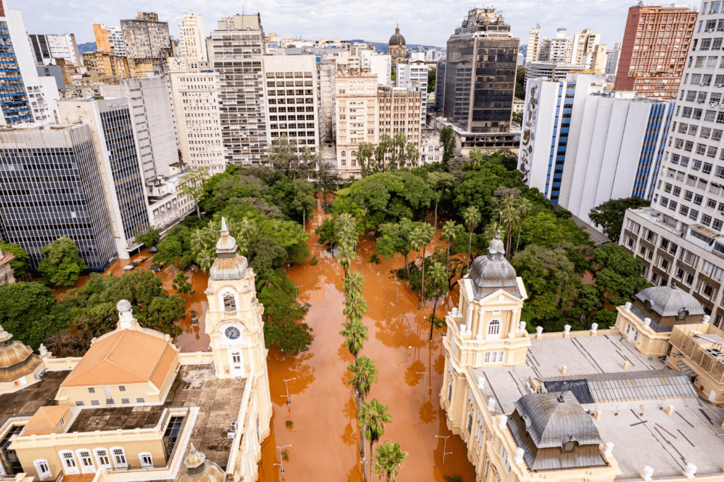 Nível do Guaíba deverá subir a índices históricos.