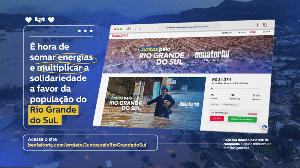 Em parceria com a CUFA, Grupo Equatorial lança campanha em  para arrecadar doações ao RS