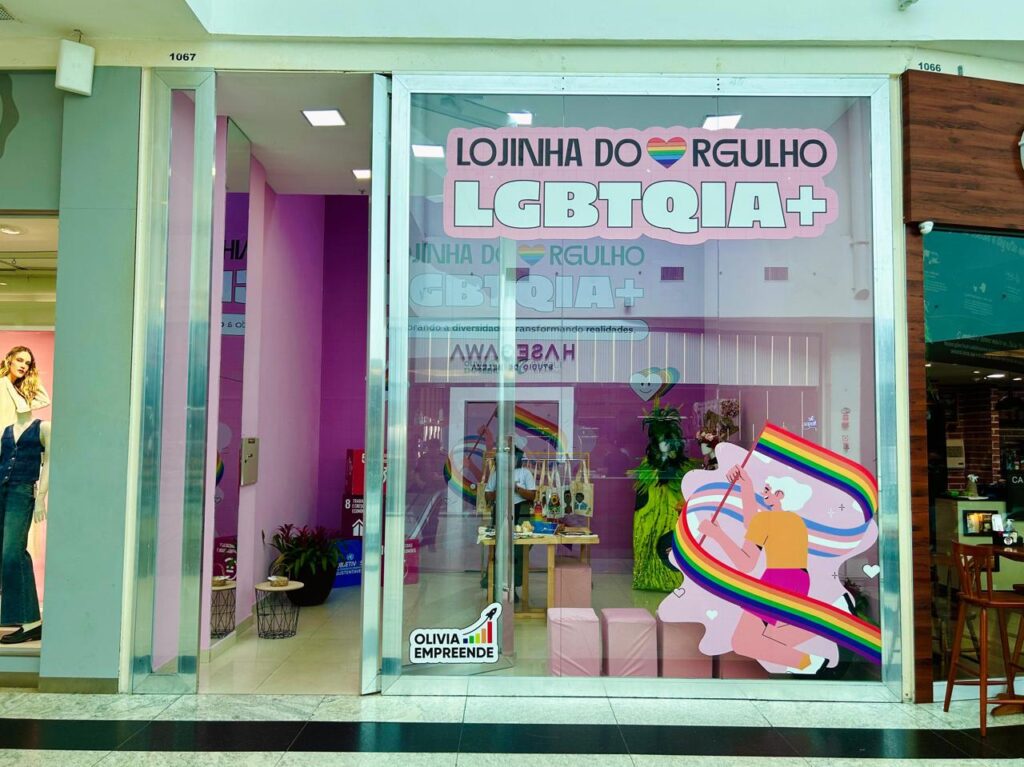 Lojinha do Orgulho: espaço para empreendedores LGBQIA+ é aberto em Belém. Imagem: Reprodução