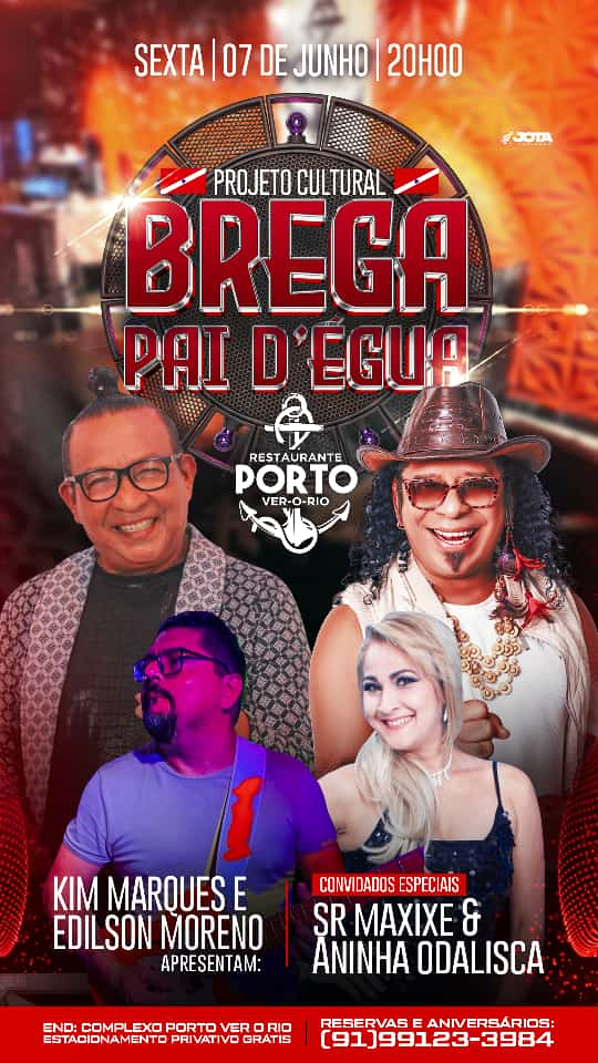 Brega Pai D’Ègua: Evento do cantor Kim Marques reúne grandes nomes da música paraense. Imagem: reprodução