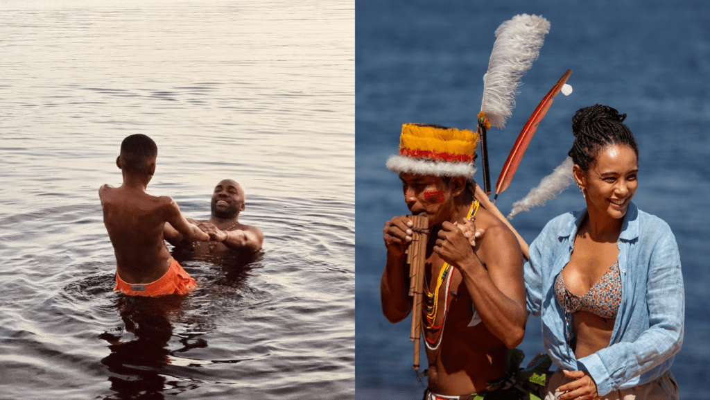 Taís Araujo e Lázaro Ramos passam férias em família na Amazônia: ‘Todos os dias aprendemos algo’ - Fotos: reprodução Instagram 