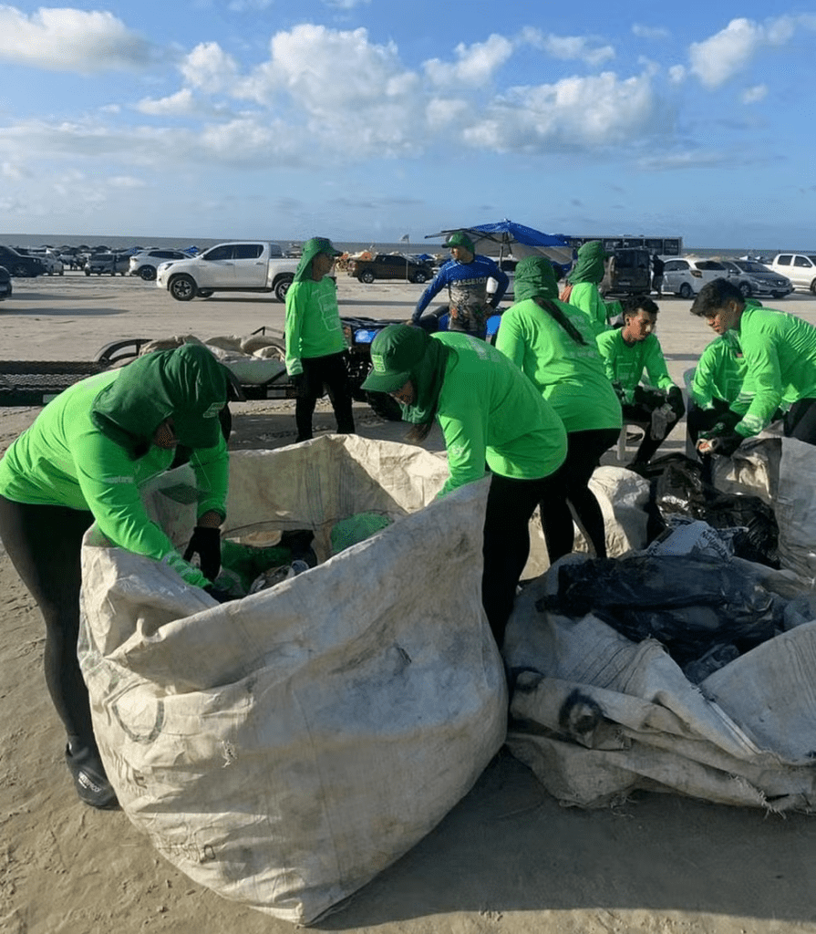 Onda Equatorial: projeto recolhe 1,1 tonelada de resíduos em praias do Pará - Foto: Ascom/Equatorial Pará