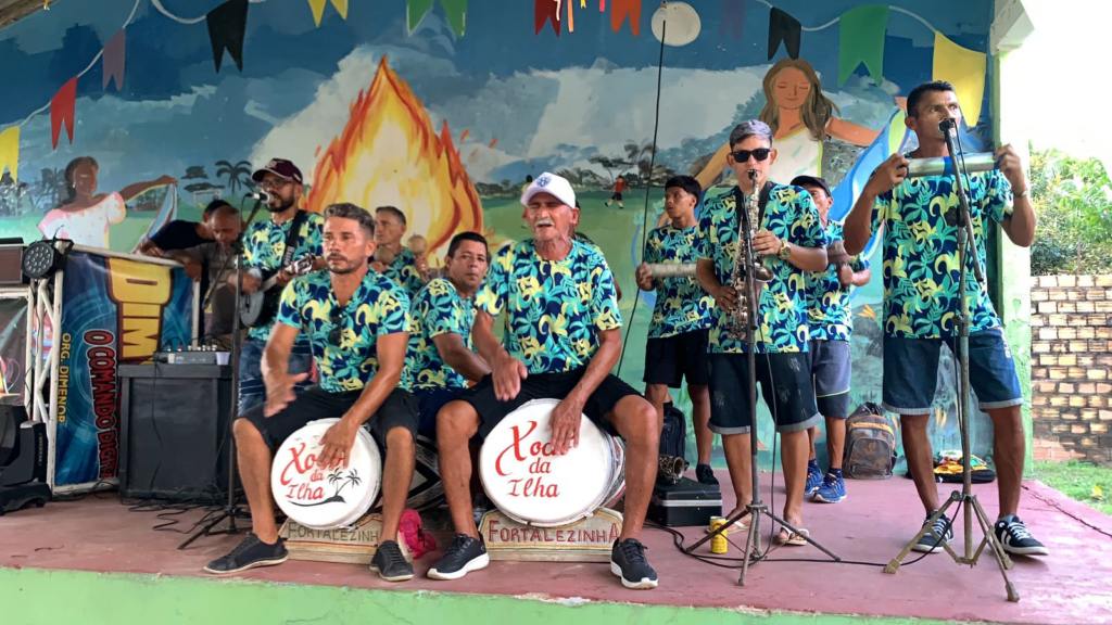 Festival 'Xodorimbó' celebra o carimbó na Ilha de Fortalezinha, em Maiandeua - Foto: reprodução 