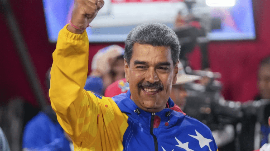 Maduro é reeleito presidente da Venezuela com 51,2% dos votos, diz CNE. Imagem: Fernando Vergara/ AP