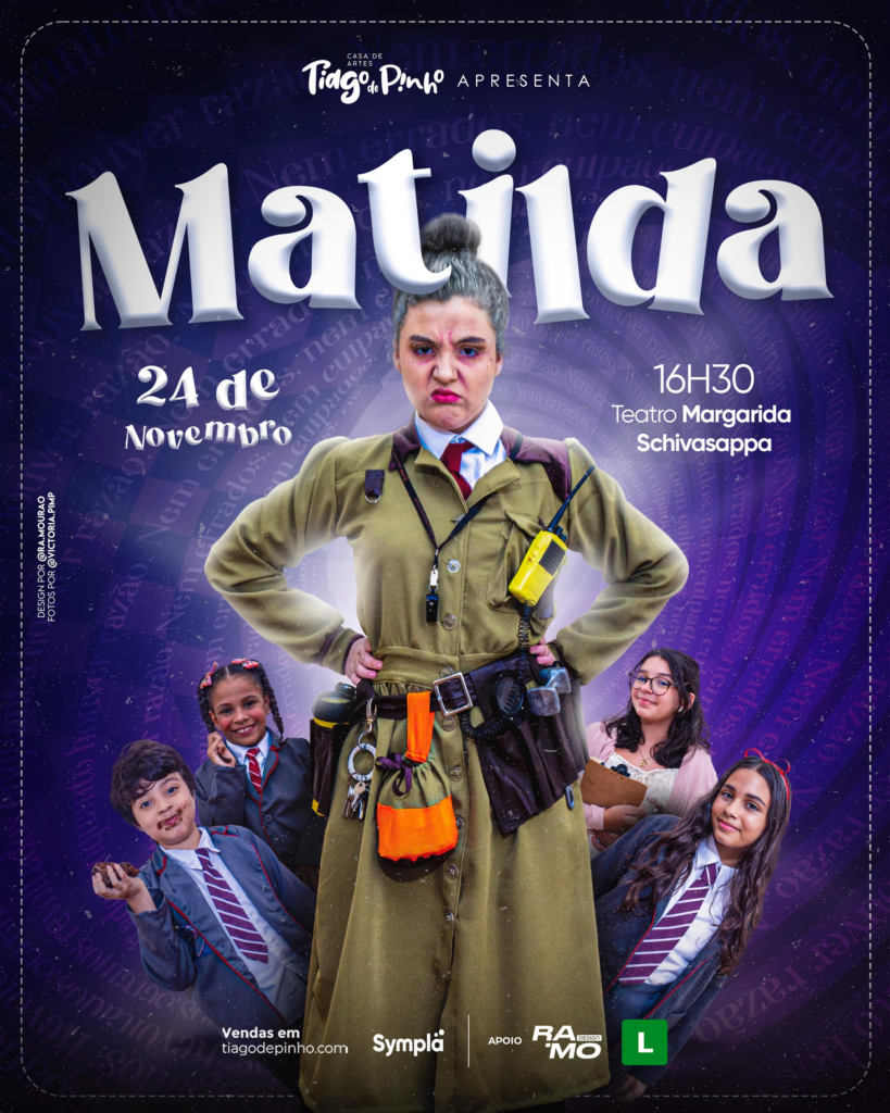 Espetáculo Matilda chega ao Teatro Margarida Schivasappa neste domingo (24)